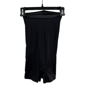 Spanx Assets High Waisted Shaper Short Medium Very Black Stretch Shapewear